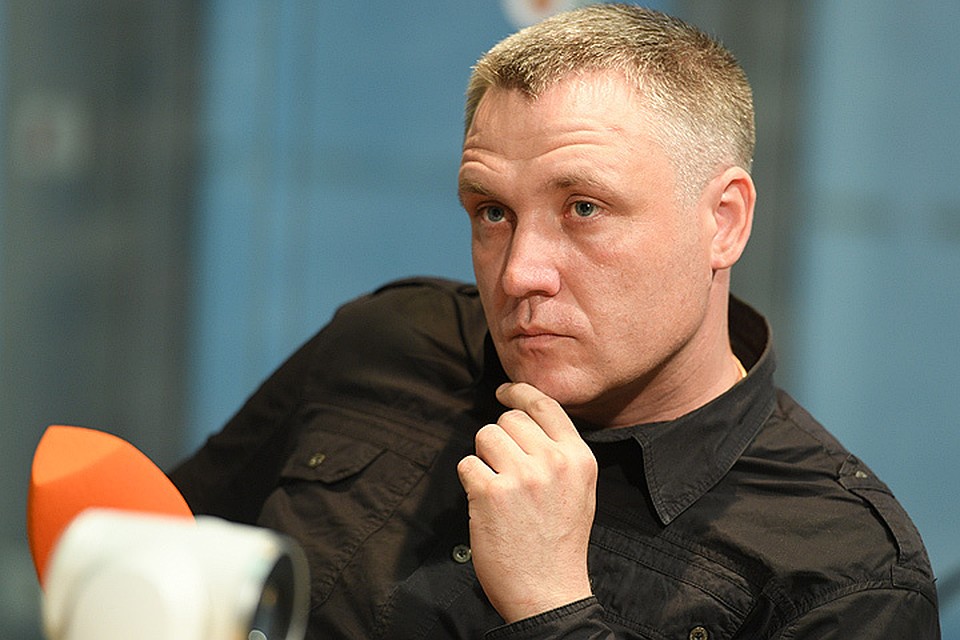 Роман Шимко в студии радио "Комсомольская правда".