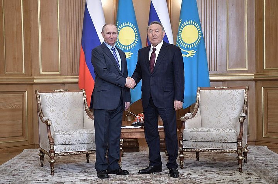 Путин поздравил Назарбаева с 25-летием установления дипотношений между РФ и Казахстаном