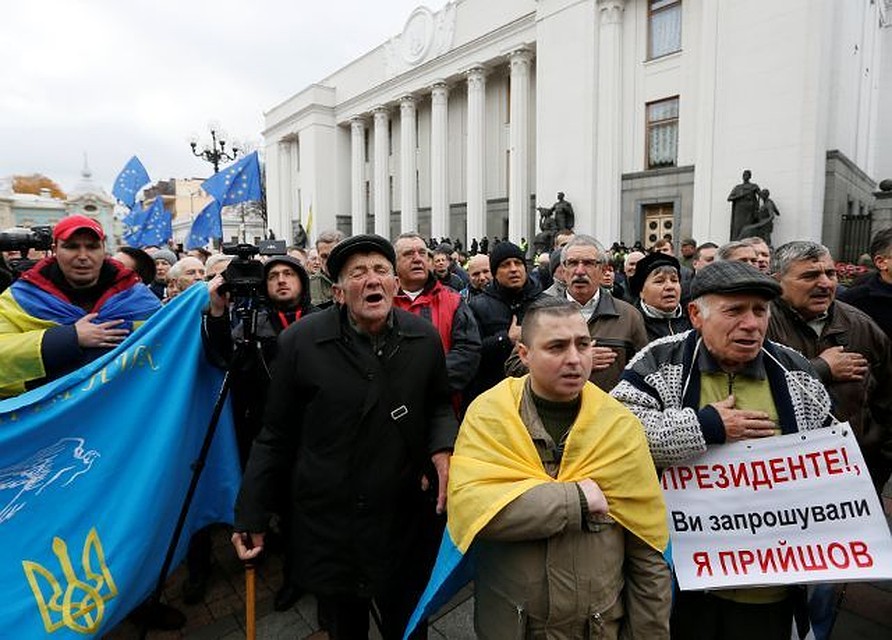 Ожидается, что протесты в Киеве продлятся до ближайшего заседания Верховной рады, которое состоится 7 ноября