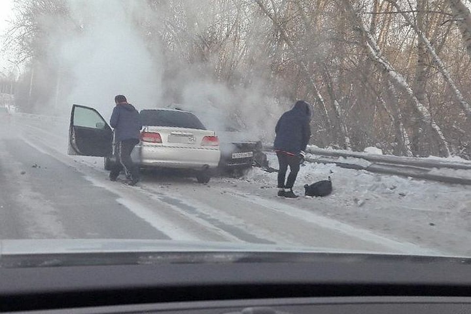 Авария произошла на Винаповском мосту