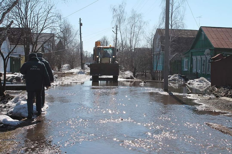 Паводок в Моршанске. Фото: пресс-служба администрации Тамбовской области