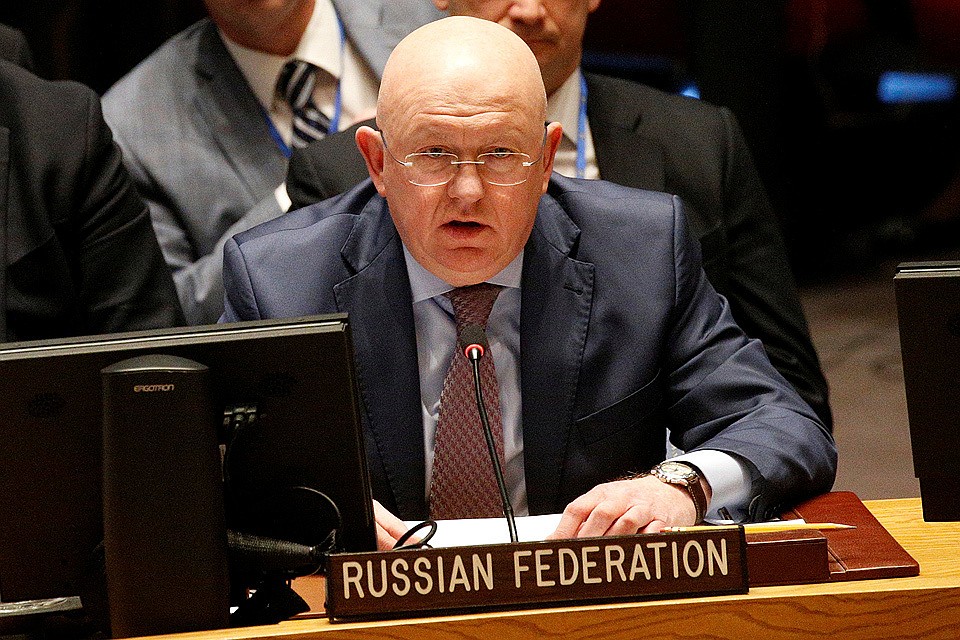 Постоянный представитель РФ при ООН Василий Небензя о возможном ракетном ударе США и союзников по Сирии: "Силовые действия могут привести к самым тяжёлым последствиям."