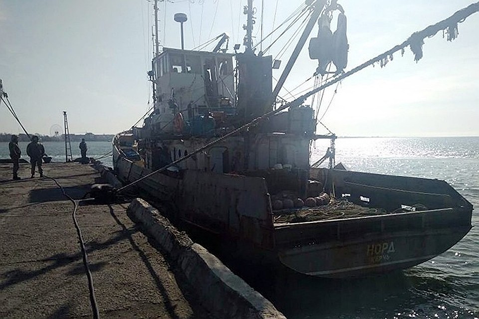 Крымское судно «Норд» было задержано еще в марте. Фото: Государственная пограничная служба Украины