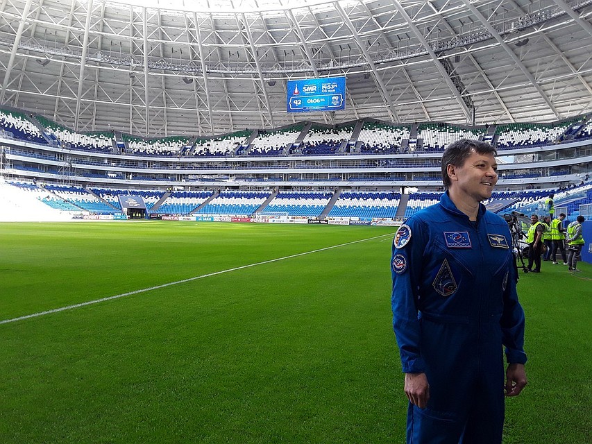 Олег Кононенко сравнил "Самара Арену" с космическим объектом