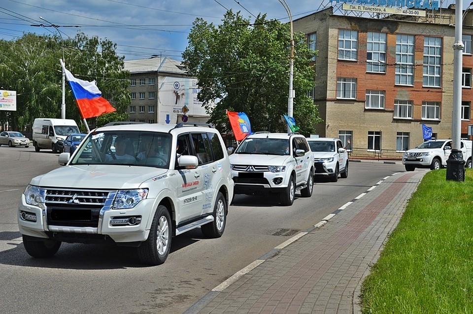 Автоколонна с помощью трекера ГЛОНАСС напишет на карте Тамбовской области своим маршрутом эмблему цифровой «собаки» (@)