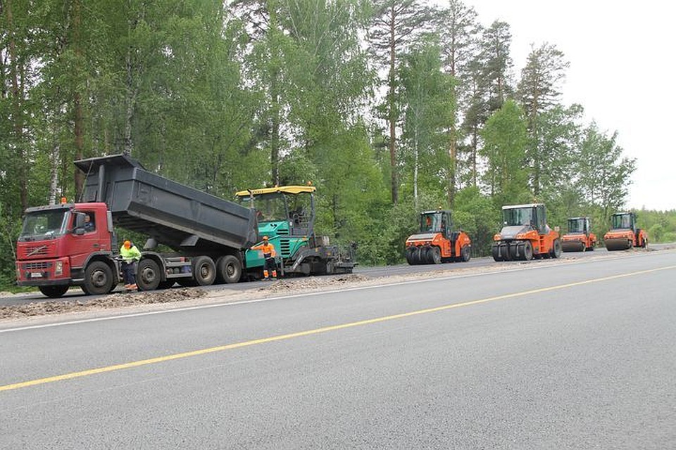 Ремонт на трассе М7 в полном разгаре