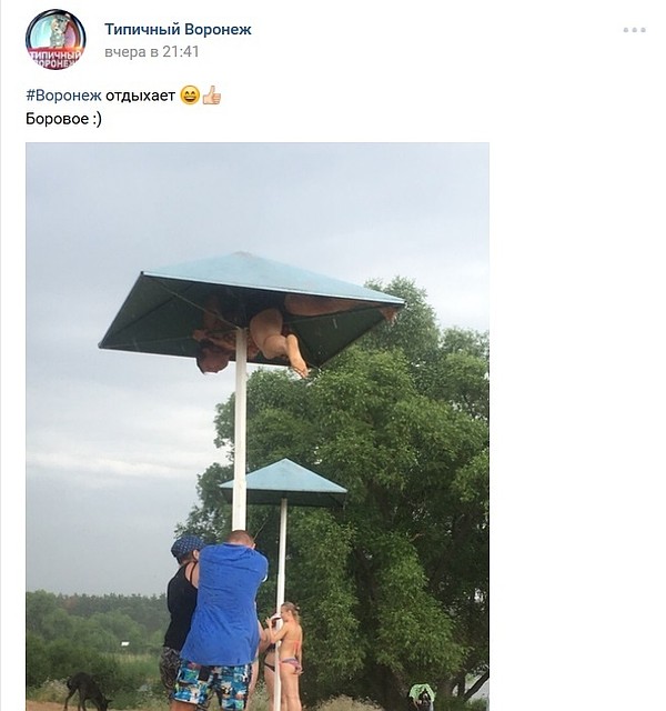 Скриншот поста в сообществе "Типичный Воронеж"