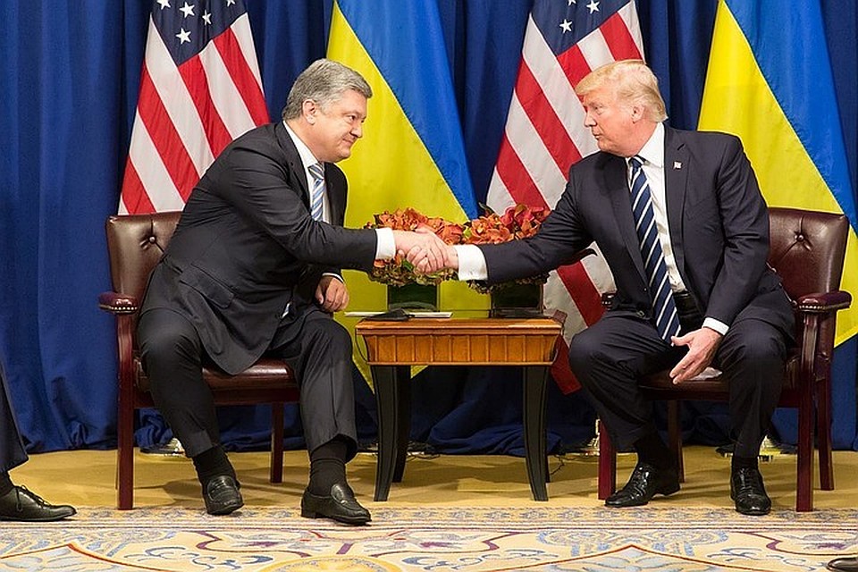 Пётр Порошенко и Дональд Трамп