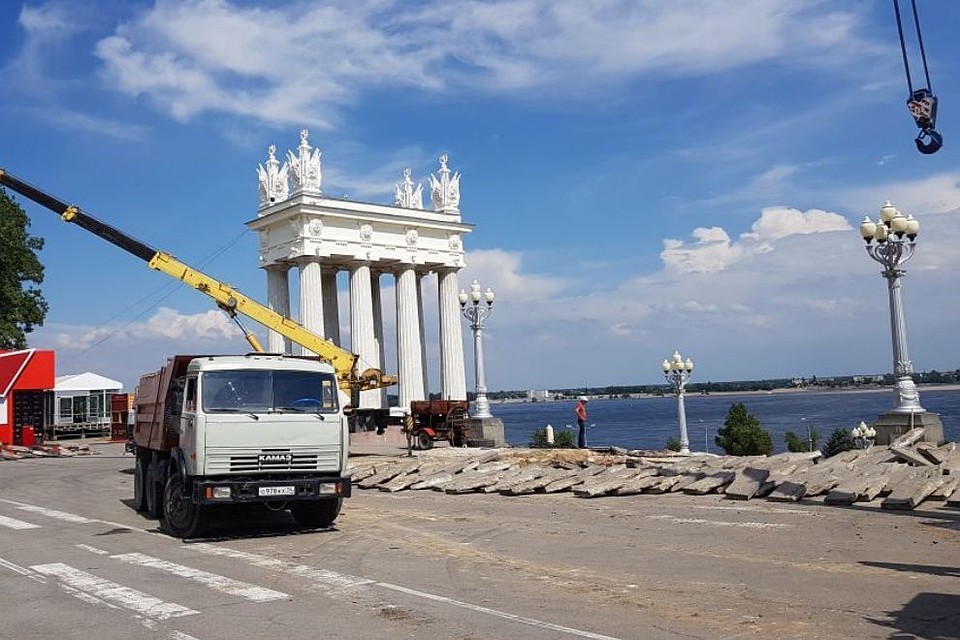 В Волгограде начался второй этап реконструкции Центральной набережной.