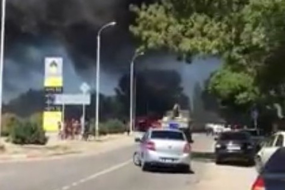 Скриншот с видео очевидца