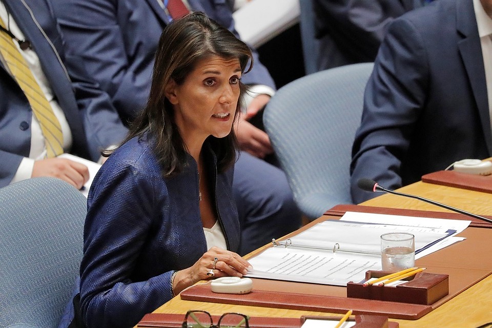 Постоянный представитель США при ООН Никки Хейли