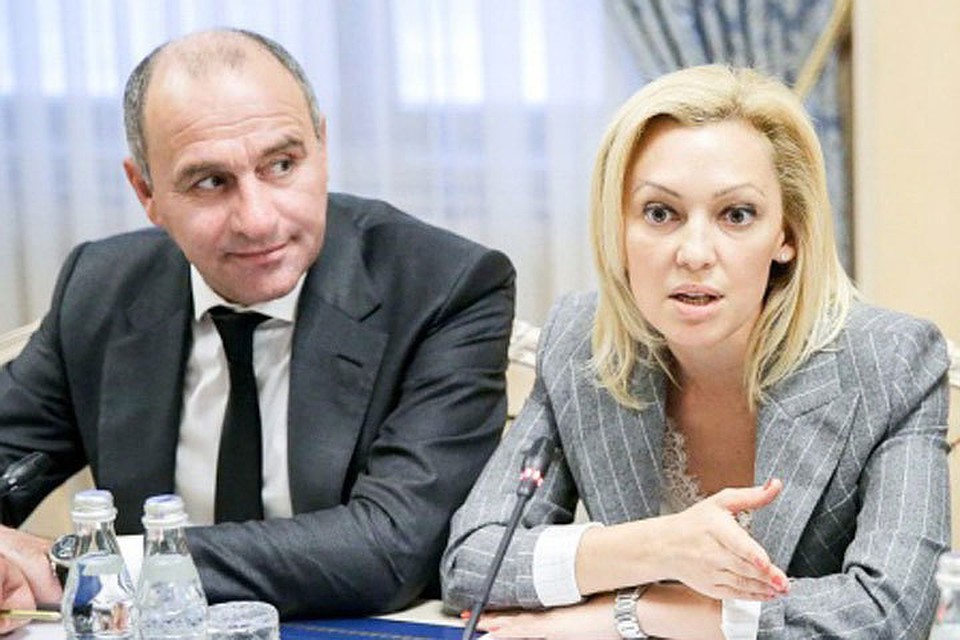 Ольга Тимофеева и Рашид Темрезов на встрече в Госдуме РФ.