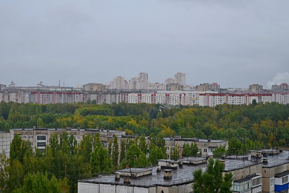 В Липецке сильный ветер