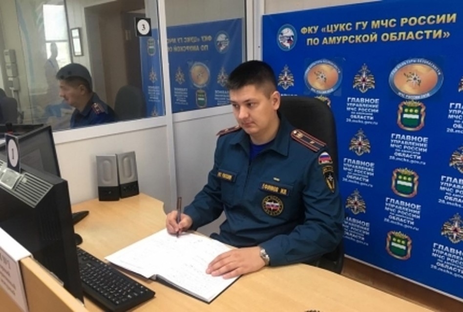 Иван Ефимов - майор внутренней службы Амурского управления МЧС. Фото: 28.mchs.gov.ru
