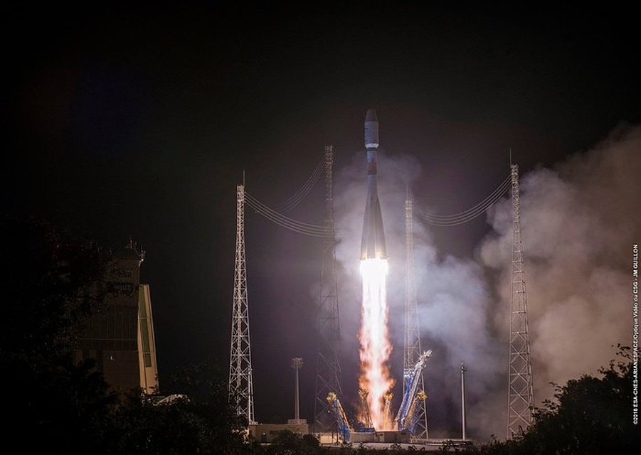 Запуск ракеты прошел в штатном режиме / Фото: www.esa.int