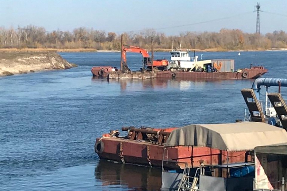 Боевые суда обнаружили во время обследования дна реки в поисках взрывоопасных предметов, оставшихся с 1942-43 годов. Фото: morflot.ru.
