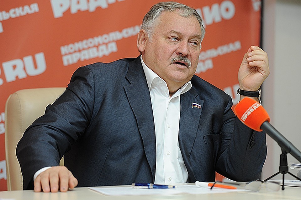 Константин Затулин на пресс-конференции в «Комсомольской правде»