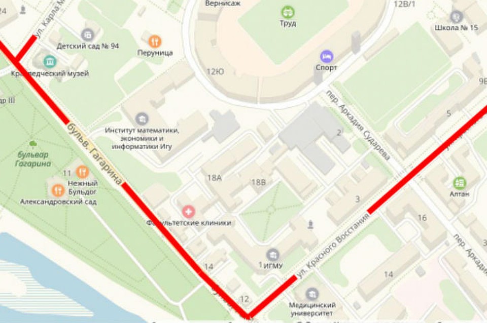 Перекрытие дорог в Иркутске 1 декабря: где трудно проехать.