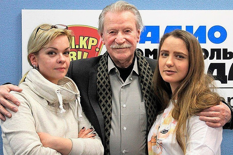 Наталья Валь, Иван Краско и Наталья Шевель в студии радио «Комсомольская Правда в Петербурге»