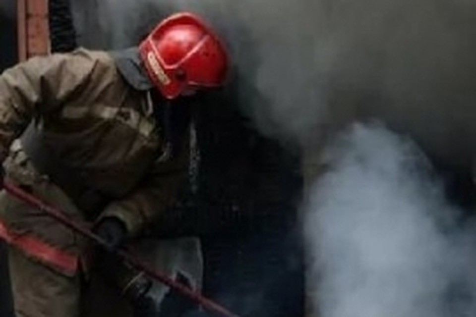 В пожаре пострадал человек