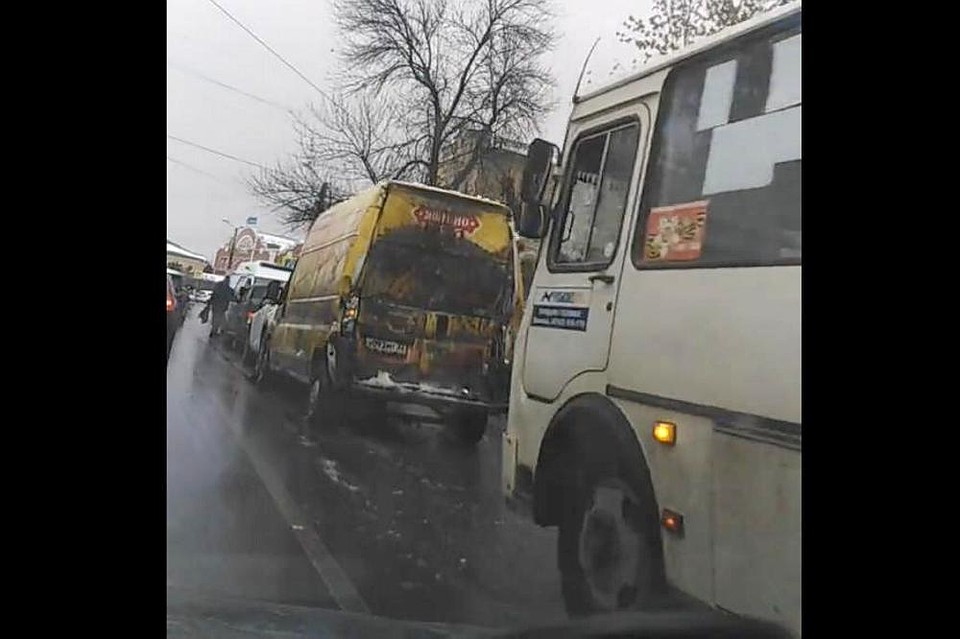 ДТп на улице Фрунзе в Липецке
