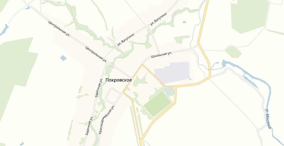 Село Покровское расположено севернее районного центра Ухолово