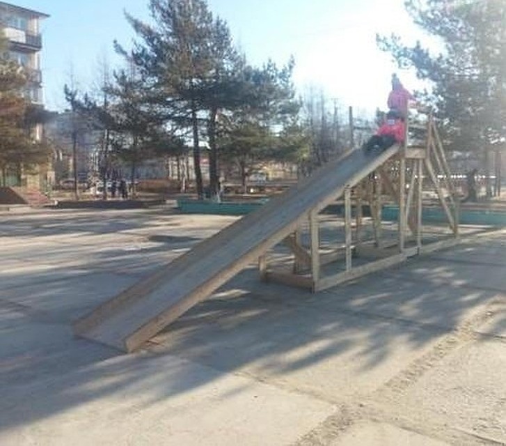 Горка в Новошахтинском так себе. Что поделаешь - такая погода. Фото: dpscontrol_125rus