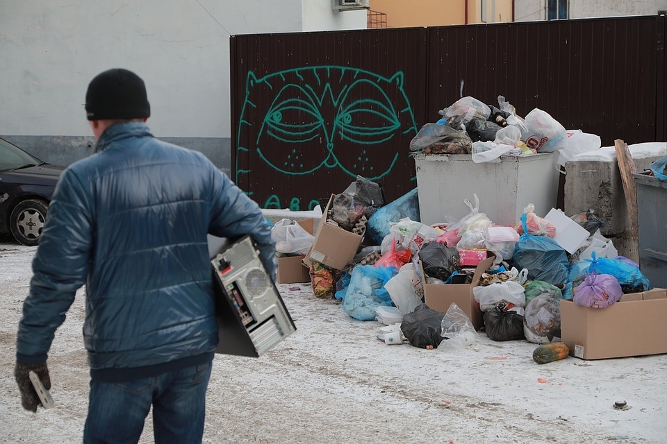 В Красноярске за выходные было вывезено более 3,5 тысяч тонн мусора