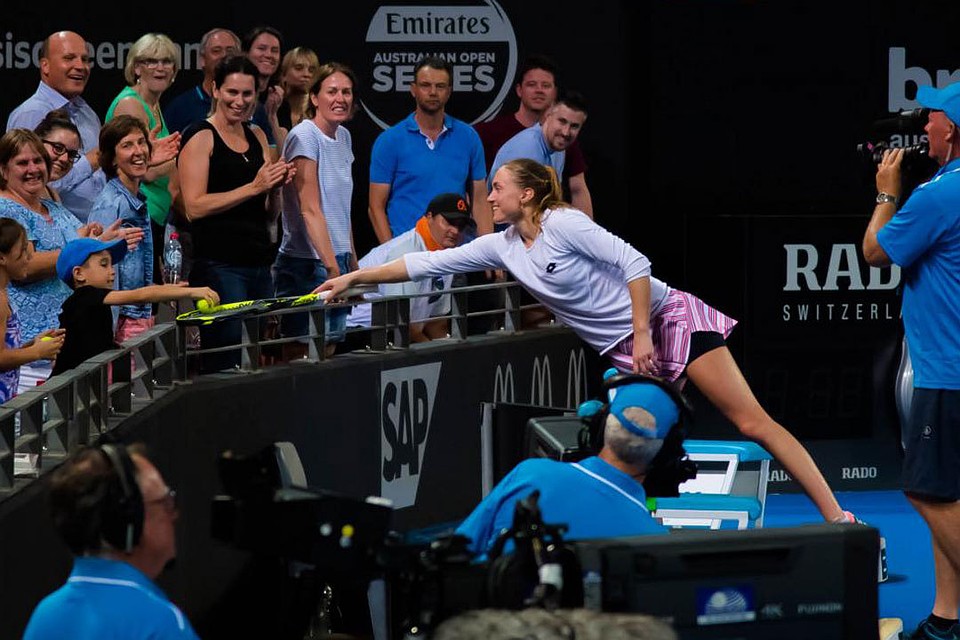 Александра Саснович пользуется успехом у австралийской публики. Фото: WTA