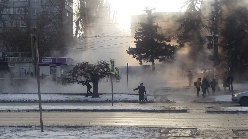 На Ботанике случилась авария теплосети.