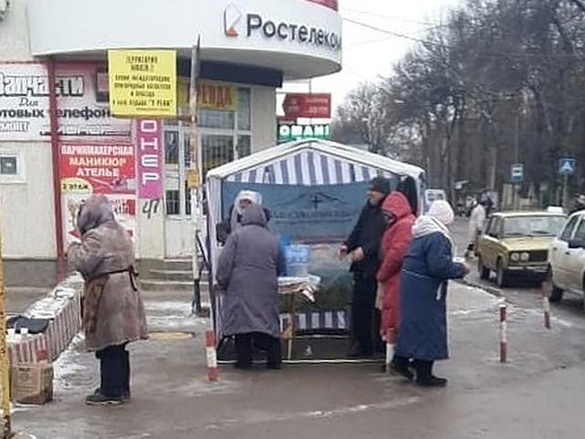 В Ессентуках в январские морозы кормят бездомных