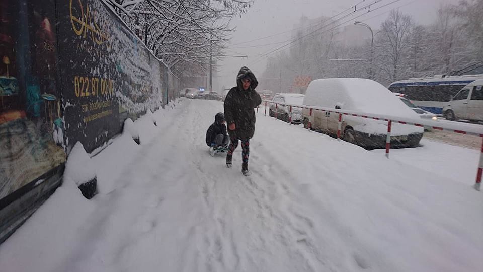 Дорога в детский сад.