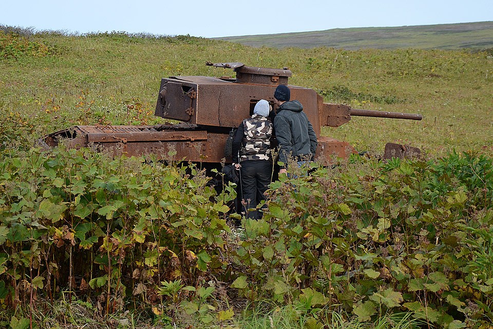 Курильские острова. о.Шумшу. Военная техника, оставленная на острове по окончанию боевых действий в августе 1945 года.