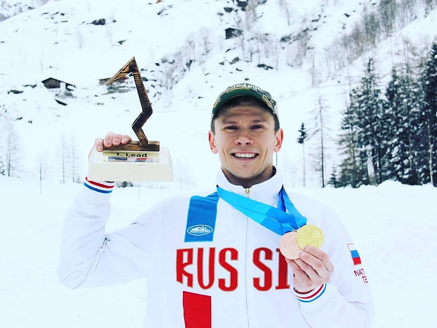 Тюменский ледолаз выиграл еще две медали на Кубке мира. Фото Николая Кузовлева