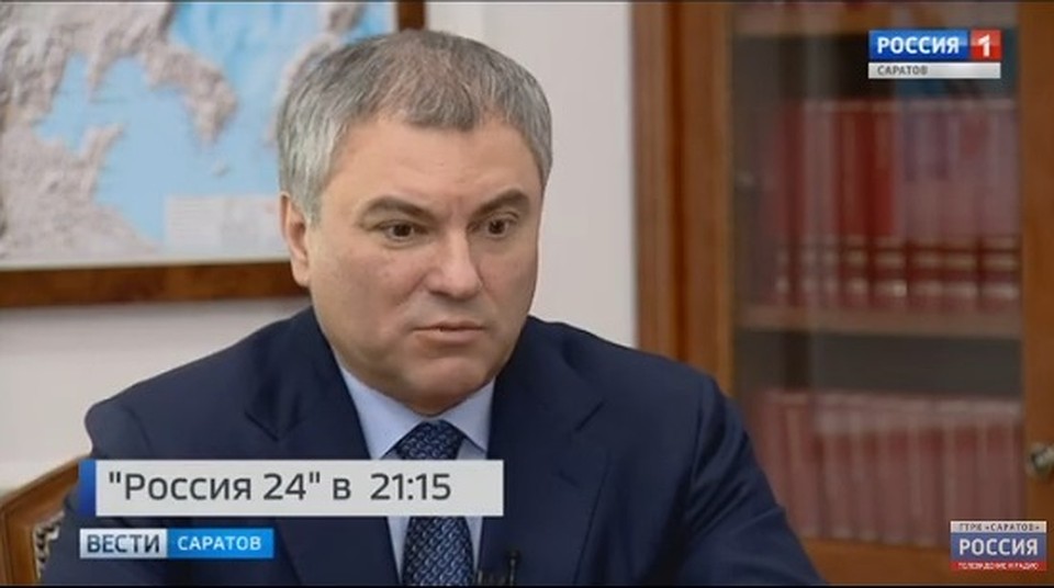 Вячеслав Володин. Кадр из интервью