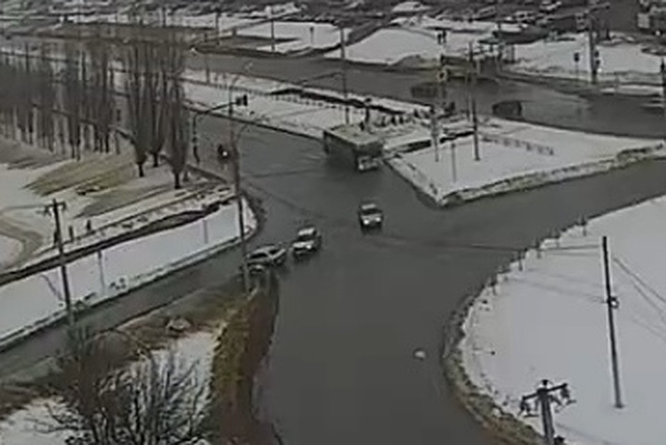 ДТП на кольце Катукова и Стаханова в Липецке
