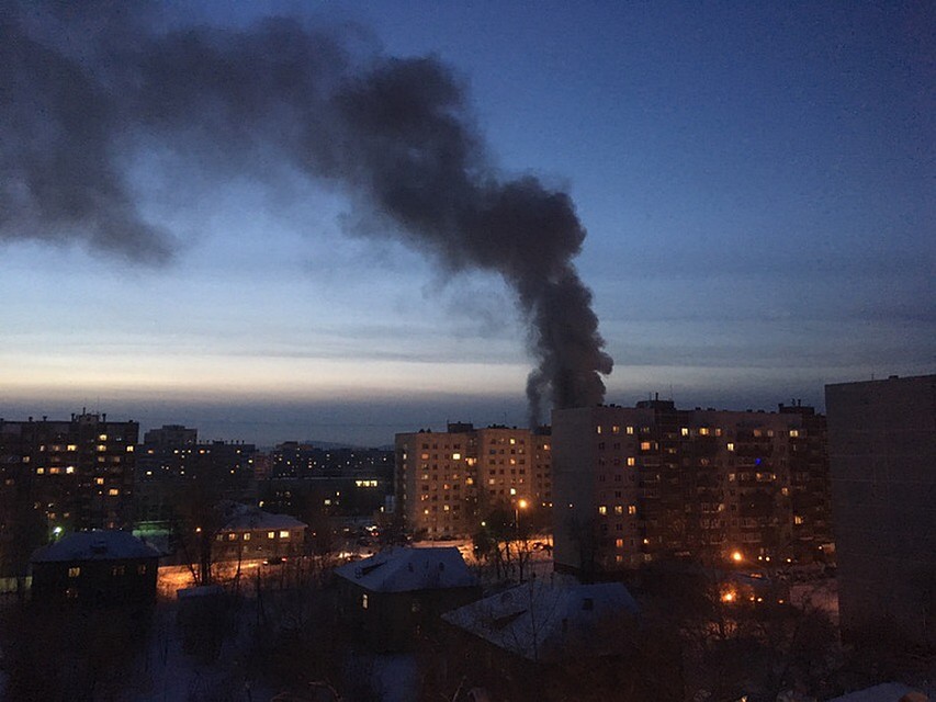 Пожар в одном из общежитий Озерска 5 февраля.