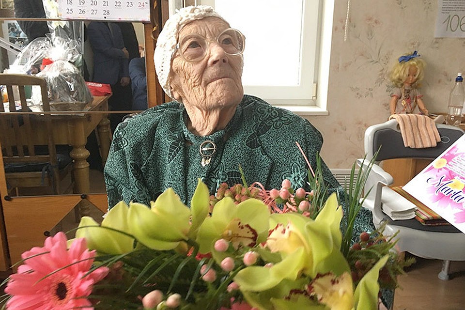 старейшая жительница Эстонии Марта Киви отметила 107-й день рождения. Фото: Олев Кенк/ERR