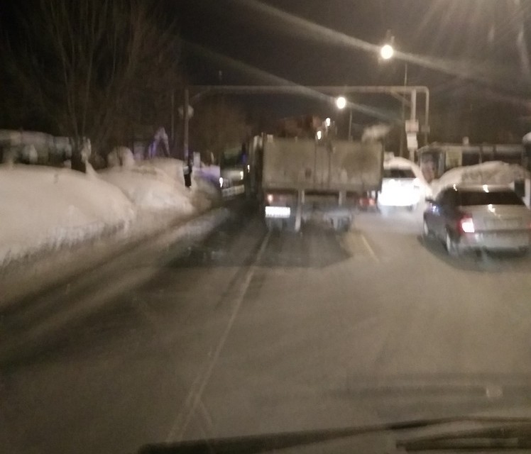 Авария случилась вечером
