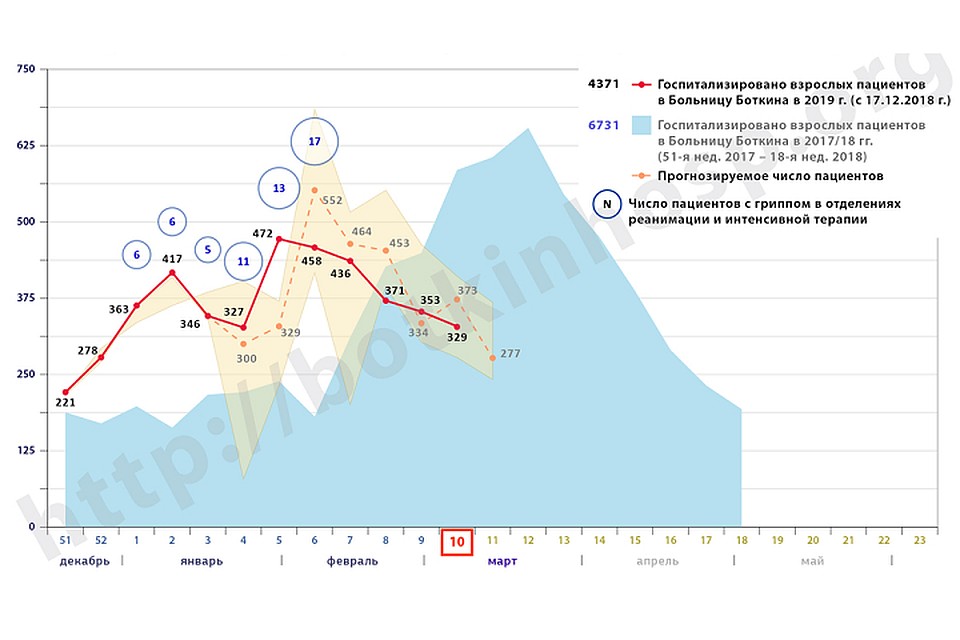 Заболеваемость гриппом и ОРВИ в Петербурге падает. Фото: botkinhosp.org