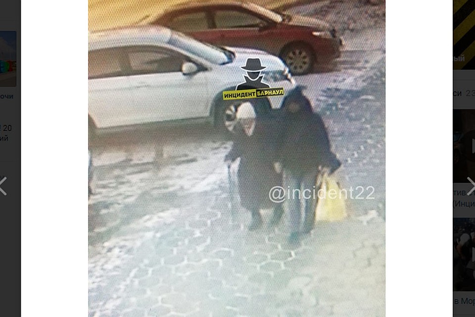 Скриншот съемки камеры наблюдения (фото: со страницы vk.com/incident22)