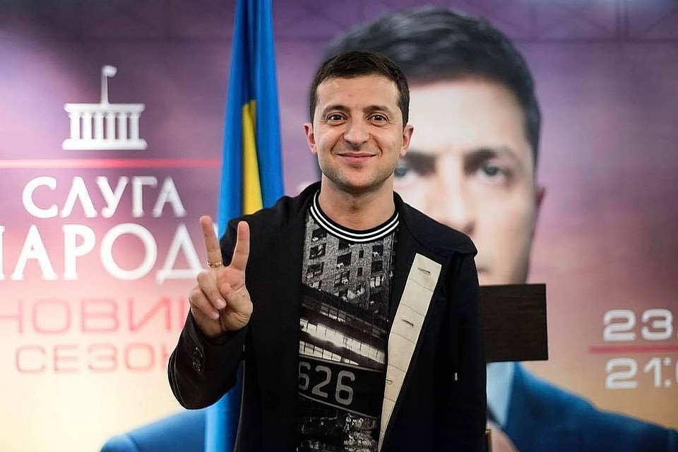Кандидат в президенты Украины Владимир Зеленский