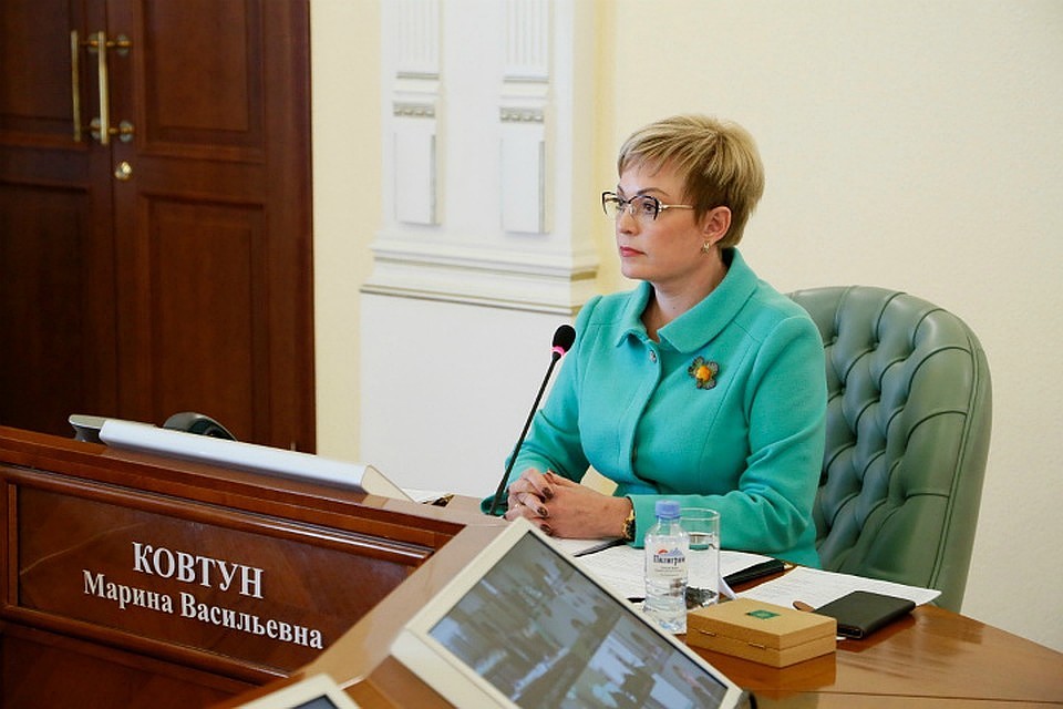 Марина Васильевна во вторник сообщила о своем возвращении из командировки в Москве. Фото: пресс-служба правительства Мурманской области.