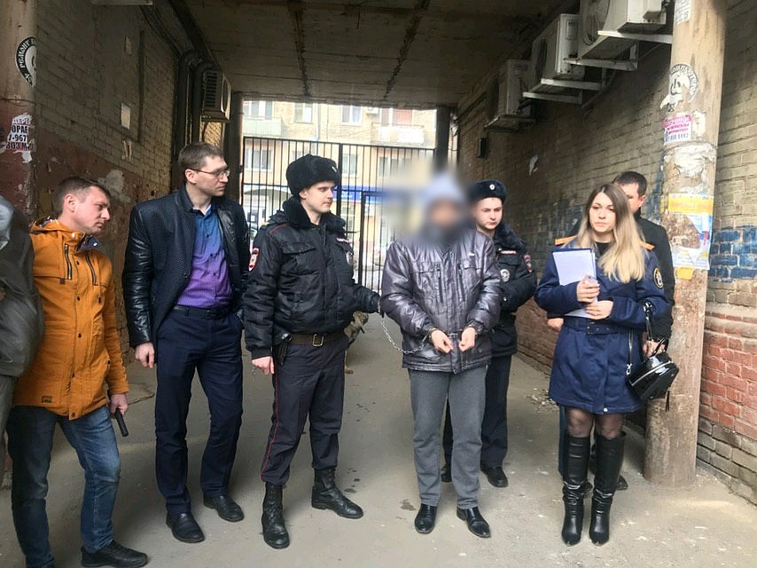 Убийца во всем признался на следственном эксперименте. Фото СУ СКР по Саратовской области
