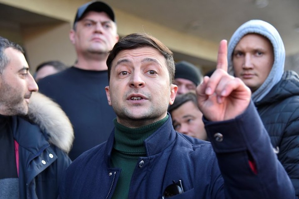 Кандидат в президенты Украины Владимир Зеленский