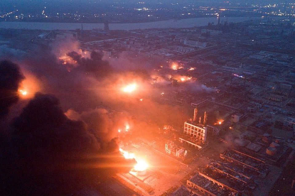 Взрыв произошёл в городском округе Яньчэн в провинции Цзянсу
