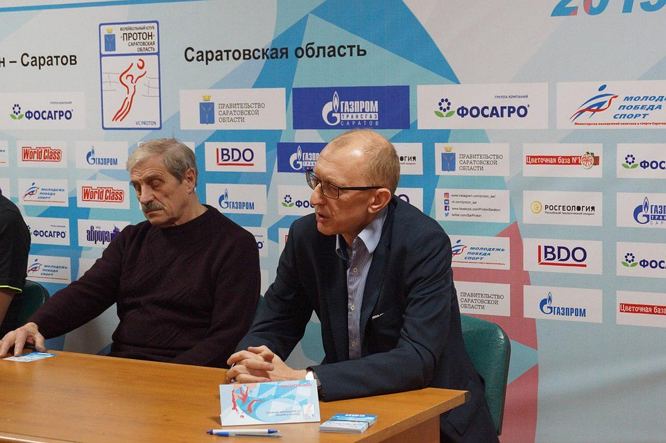Анатолий Годаль и менеджер "Протона-Саратов" Андрей Афиногенов