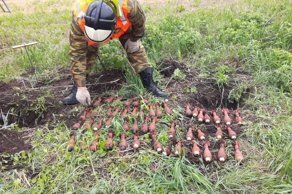 Под Липецком уничтожили боеприпасы