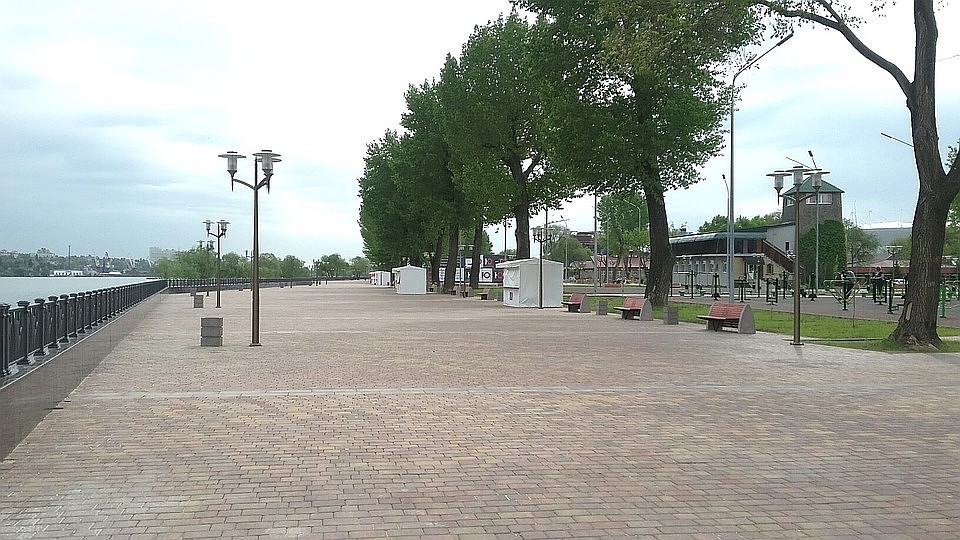 Пляж в парке "Левобережный" пока не является официальным