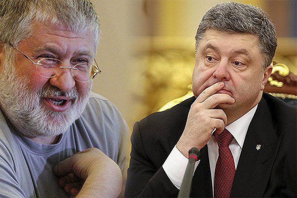 Игорь Коломойский и Петр Порошенко (справа)
